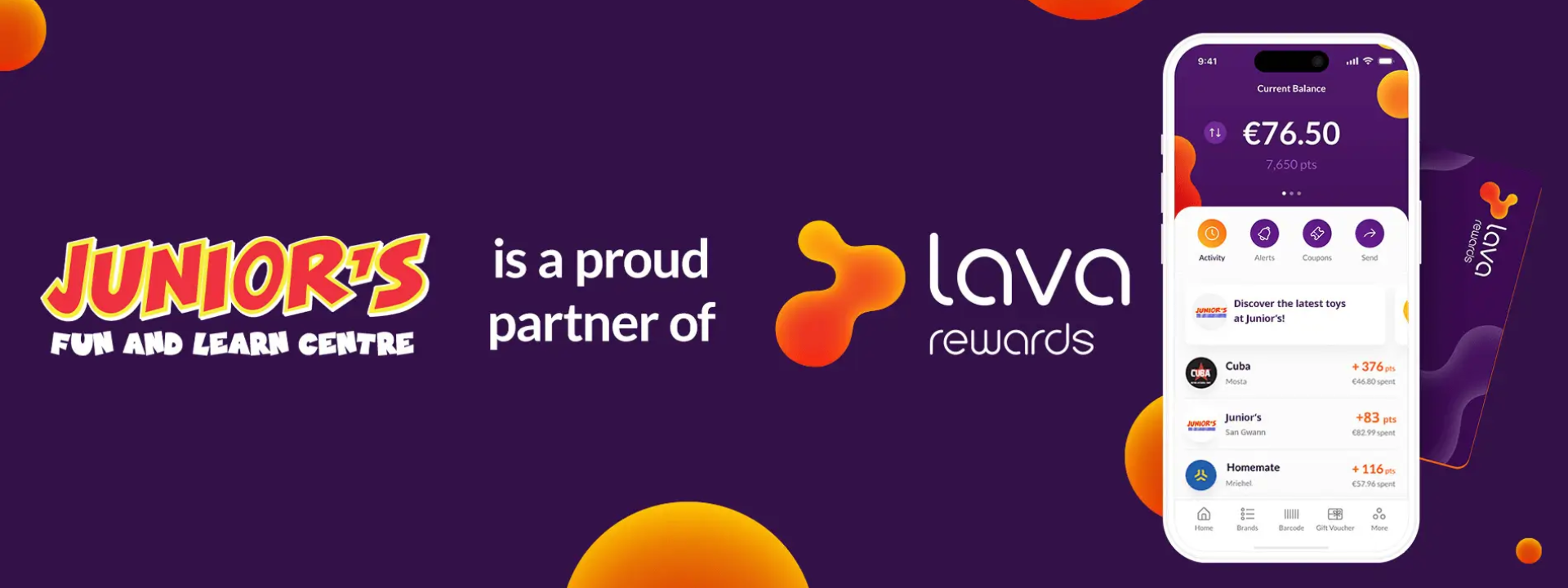 Lava Rewards at Junior's