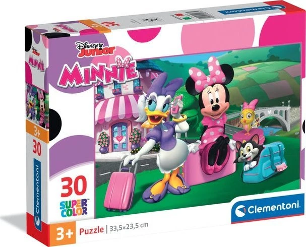 Clementoni Supercolor Maxi Puzzle 24 Pezzi – Minnie E I Suoi Animaletti Per Bambini - 3