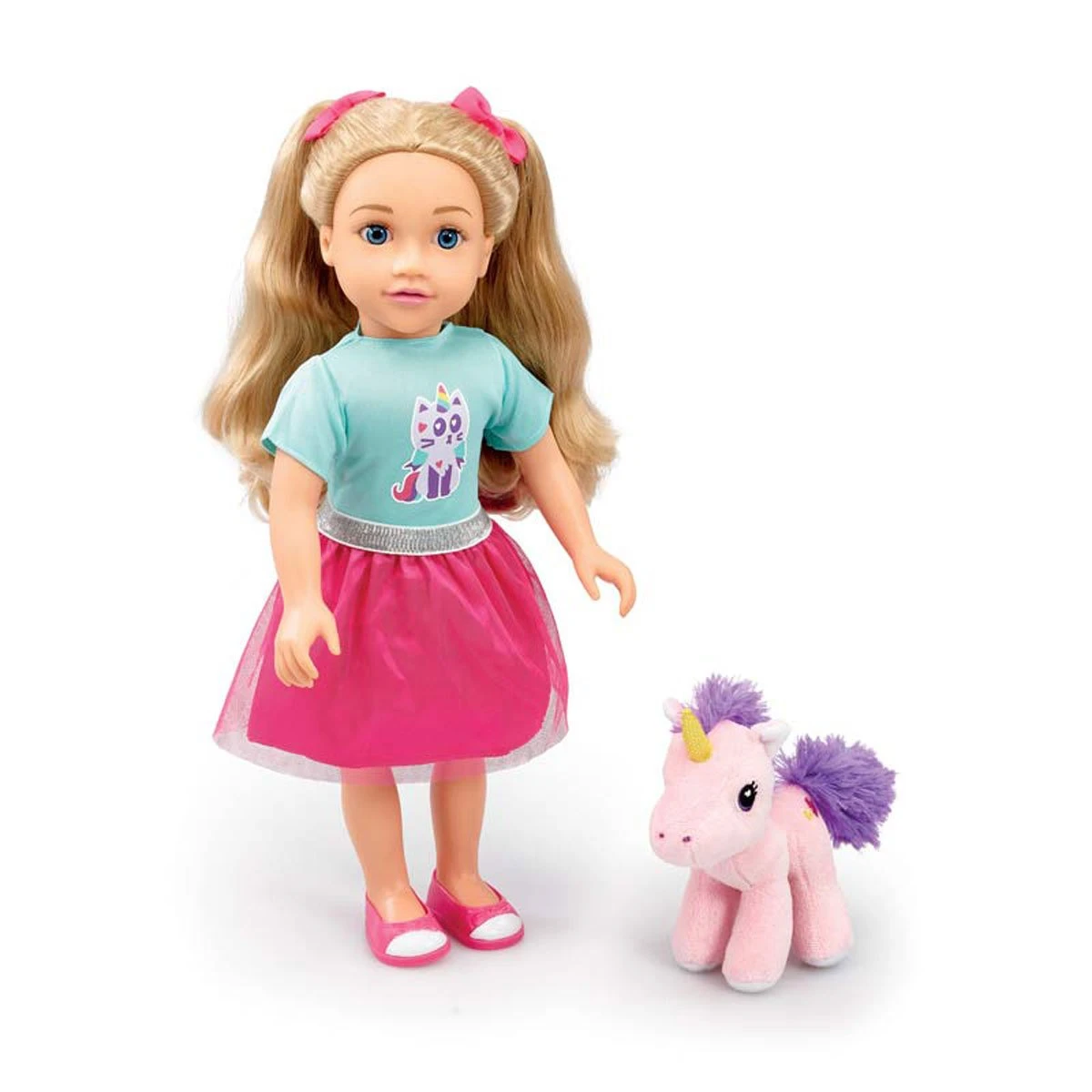 Love Diana Doll And Unicorn Soft Toy