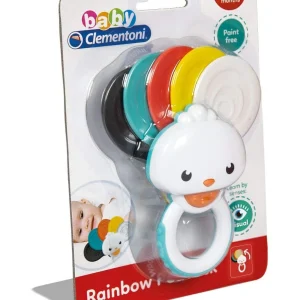 Baby Clementoni Rainbow Peacock Rattle