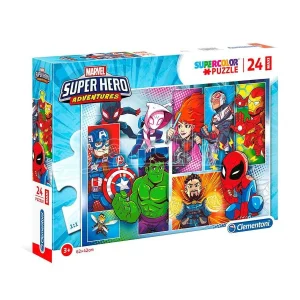 Clementoni Maxi Superhero - 24 Pcs