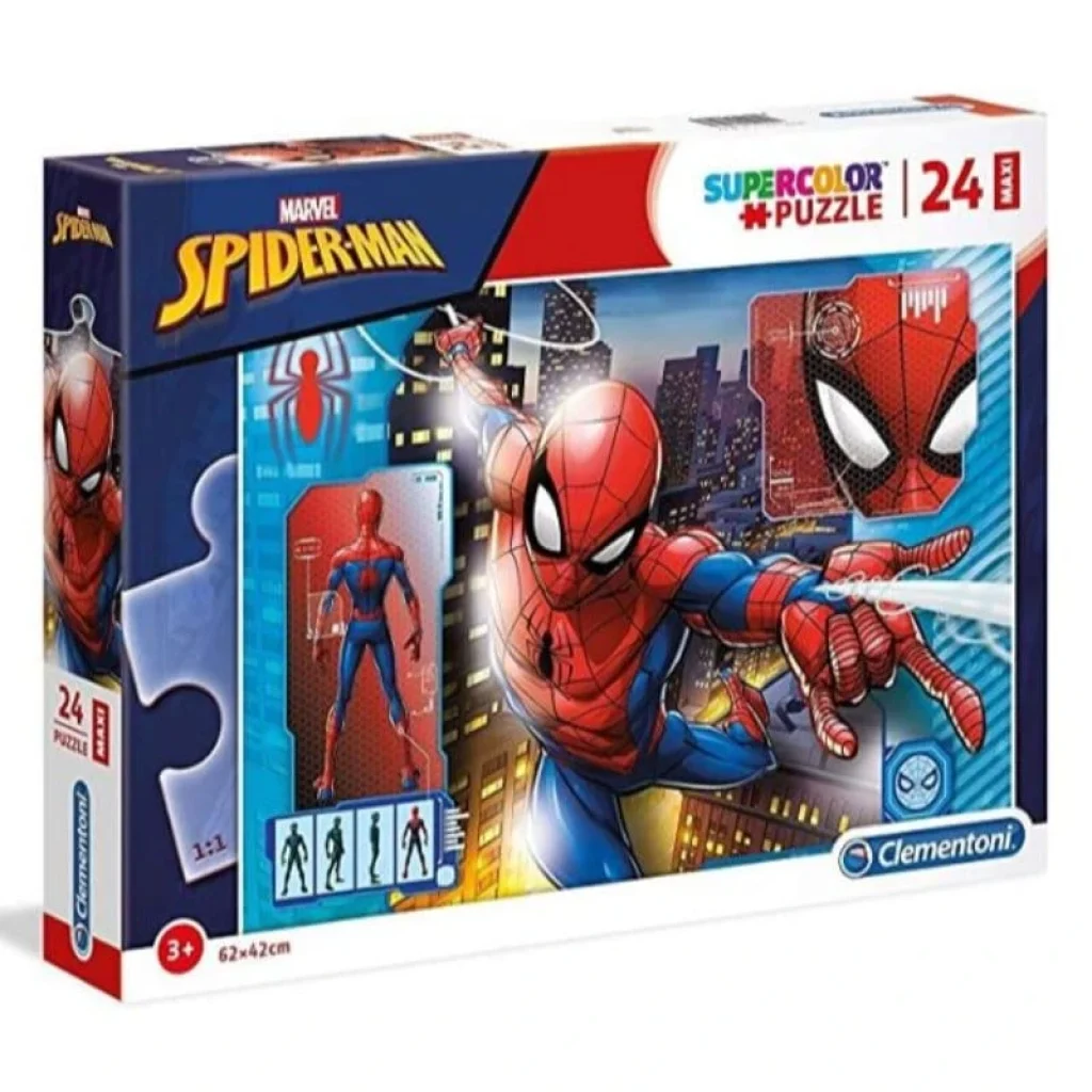 Clementoni Spider-Man - SuperColor Puzzle - 24Pcs