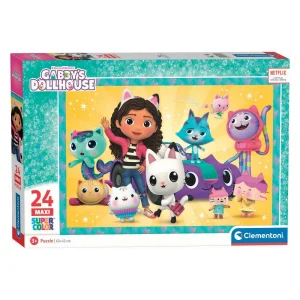 Clementoni Maxi Gabby's Dollhouse 24 Pcs