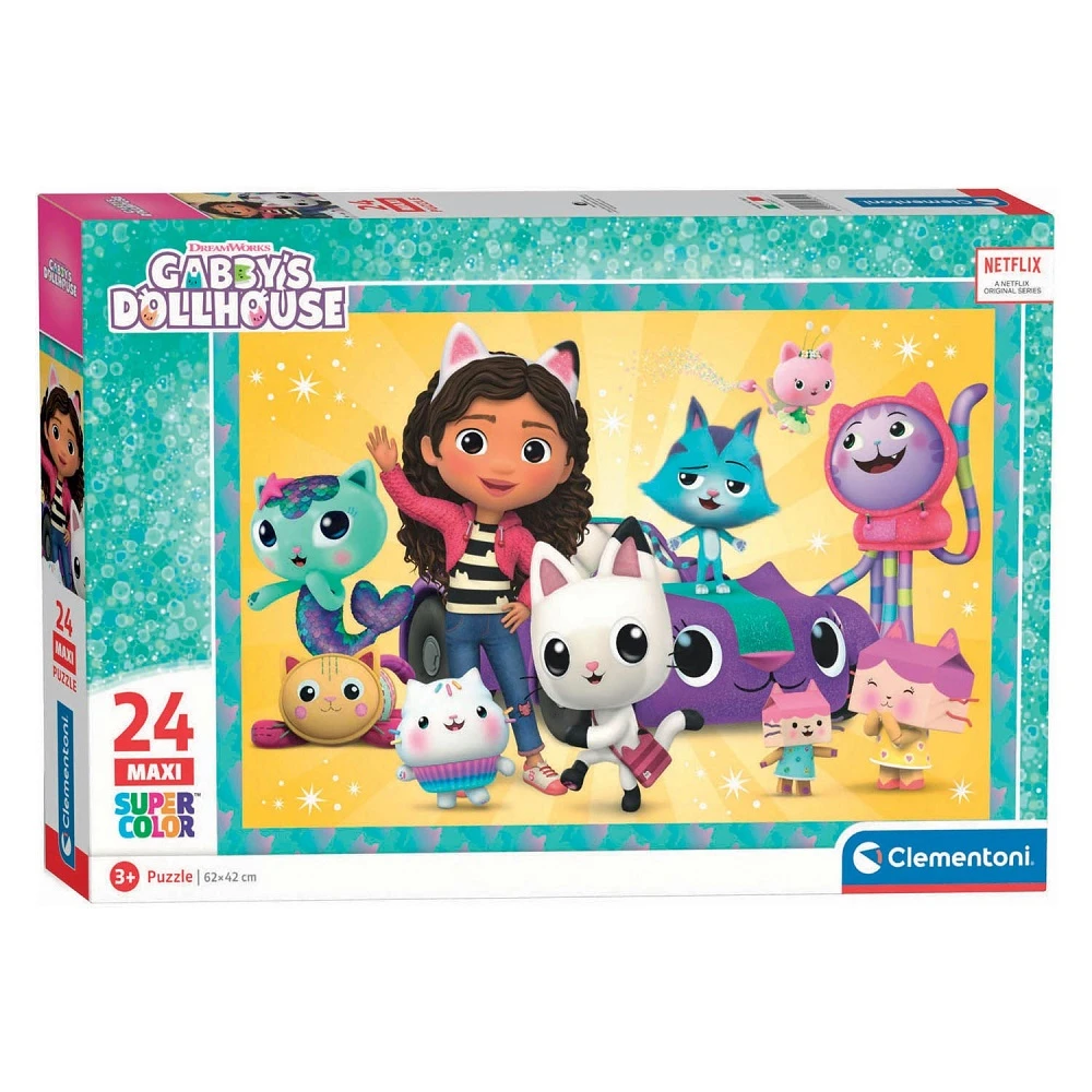 Clementoni Maxi Gabby's Dollhouse 24 Pcs