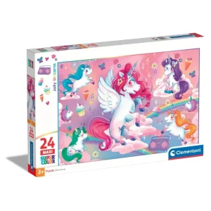 Clementoni Puzzle Jolli Unicorns- Maxi 24 Pcs