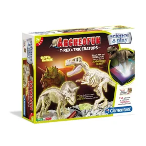 Clementoni T-Rex & Triceratops Glow In the Dark