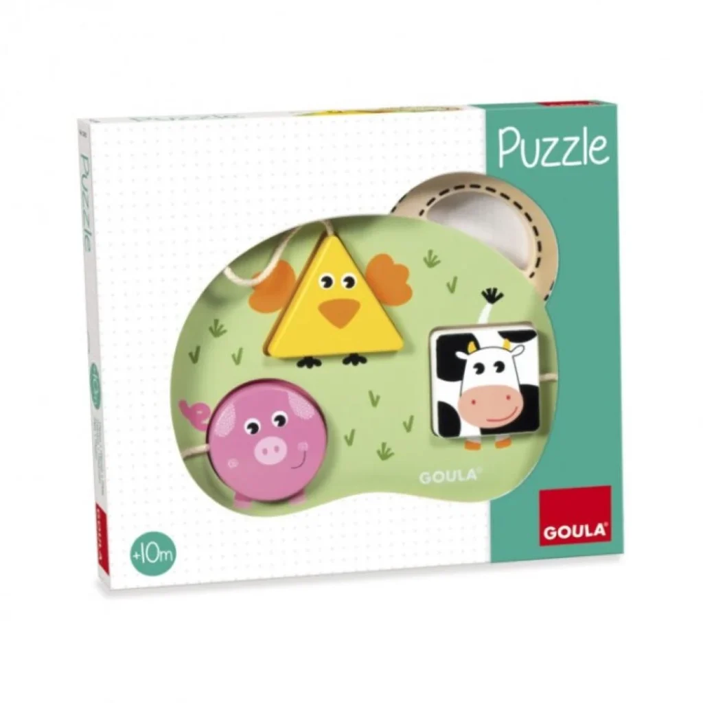 Goula - 3 Farm Animals Puzzle