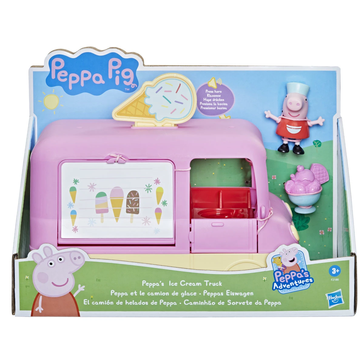 Hasbro Peppa Pig Ice Cream Truck Playset Pink