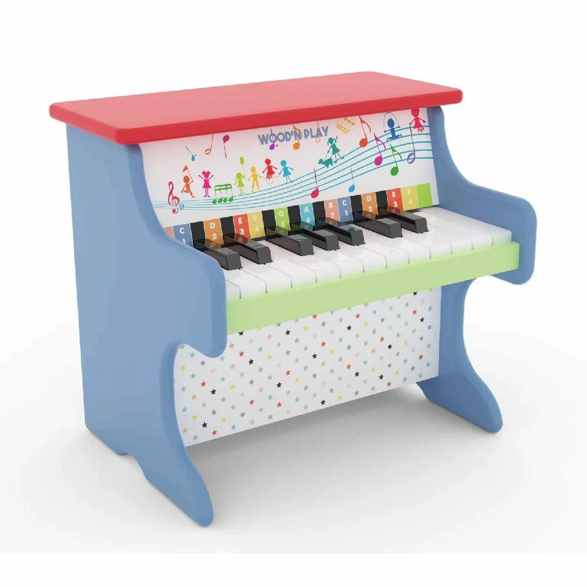 Wooden Piano - 18 Keys