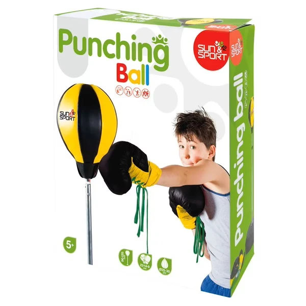 Punching Ball And Boxing Gloves