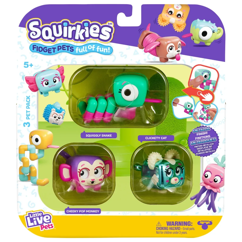 Little Live Pets Squirkies Metallic Clickety Cat
