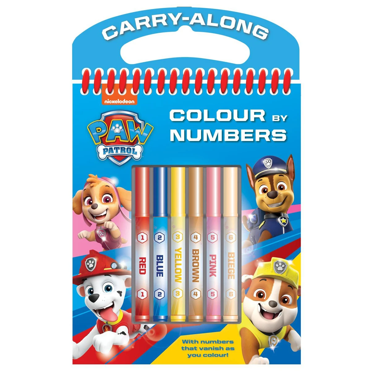 Paw Patrol Colour By Number Activity Book