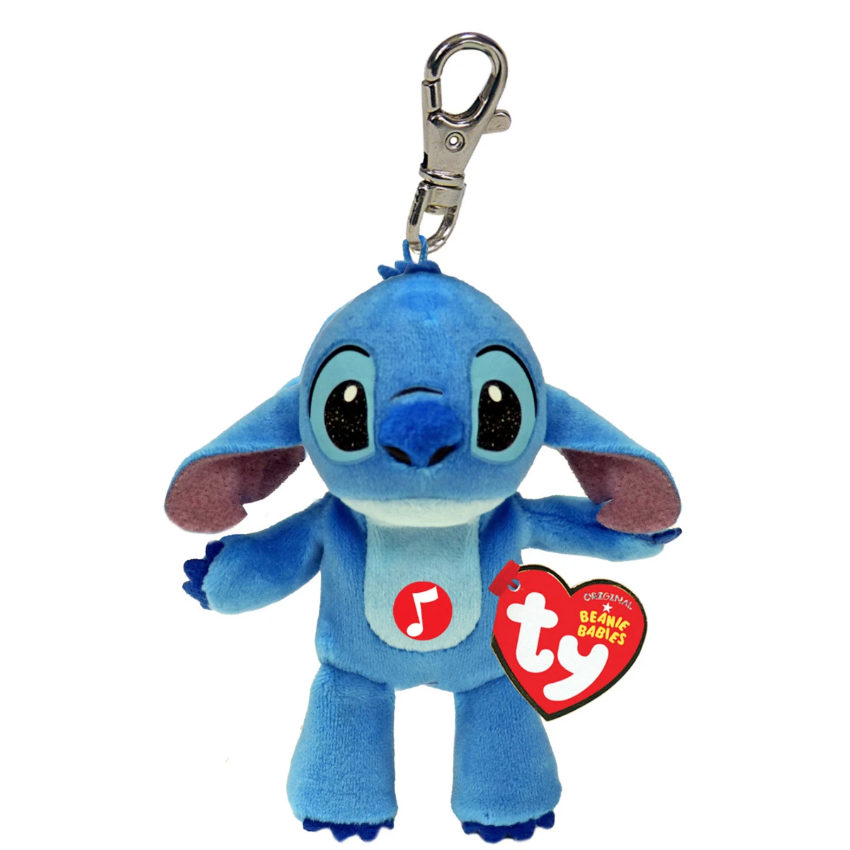 Ty Beanie Babies Disney Stitch Musical Keyring