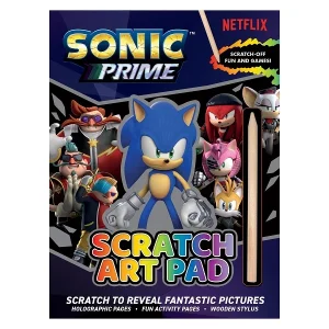 Sonic Prime Scratch Art Pad