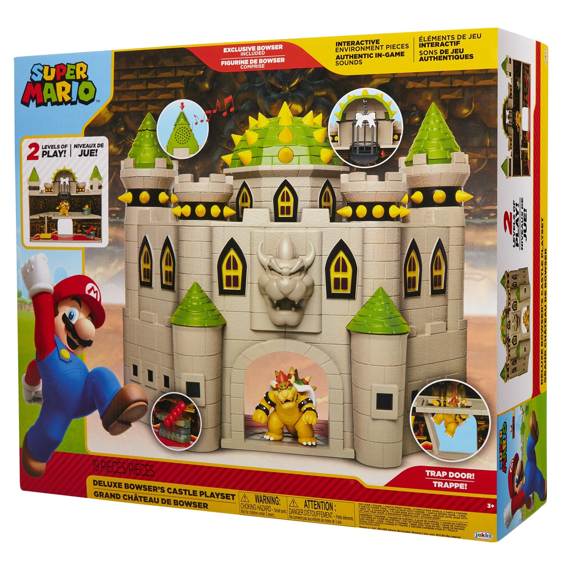 Super Mario Bowser's Castle Playset With 6cm Fig