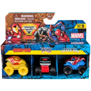 Monster Jams Marvel Vehicle 3 Pack (Styles Vary)