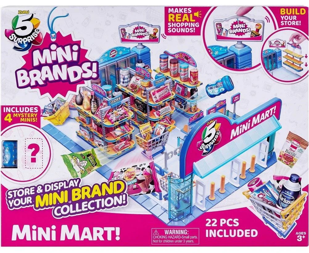 5 Surprise Mini Brands Mini Mart Set By Zuru
