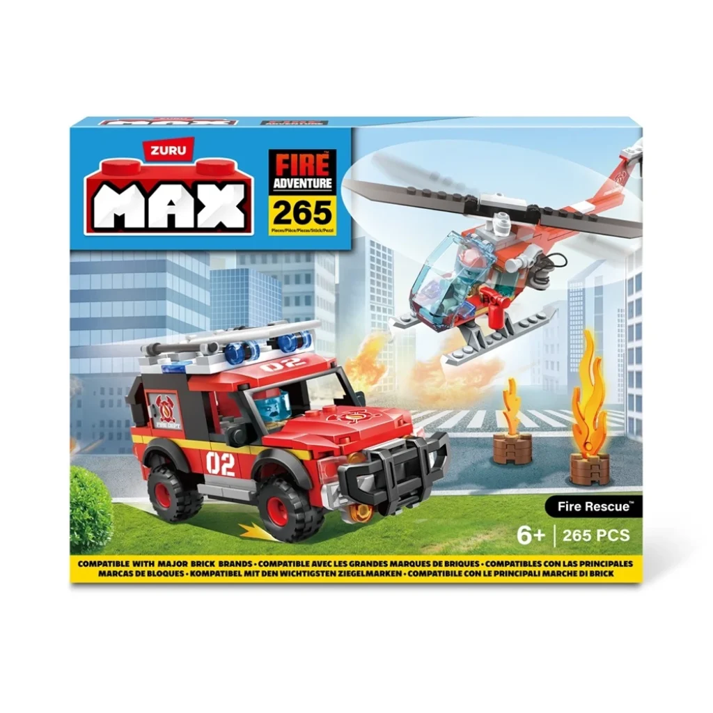 MAX City Fire Adventure Fire Rescue Veh Cons Set