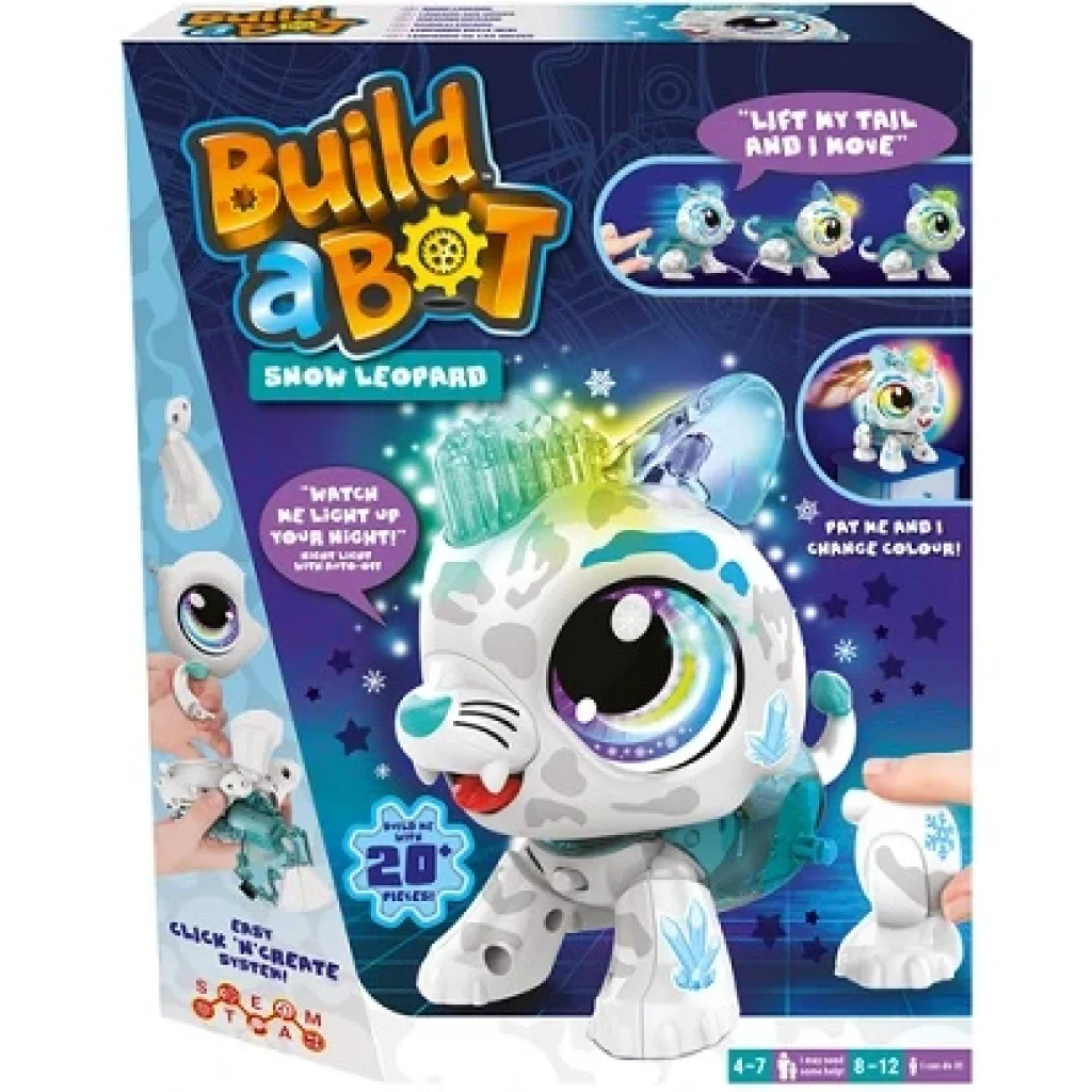 Build a Bot Snow Leopard Buildable Electronic Pet