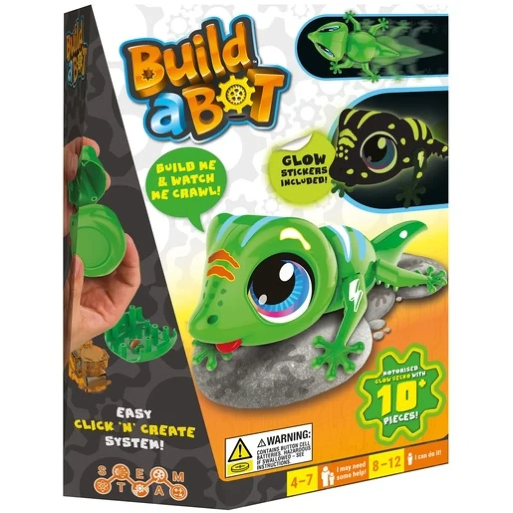 Build A Bot Glow Gecko Buildable Electronic Pet
