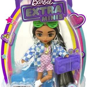 Barbie Extra Minis Doll With Checkered Outfit