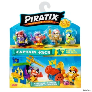 Piratix Captain Figure 4-Pack (Styles Vary)