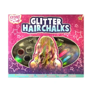 Kesho Glitter Hair Chalk And Tattoo Kit