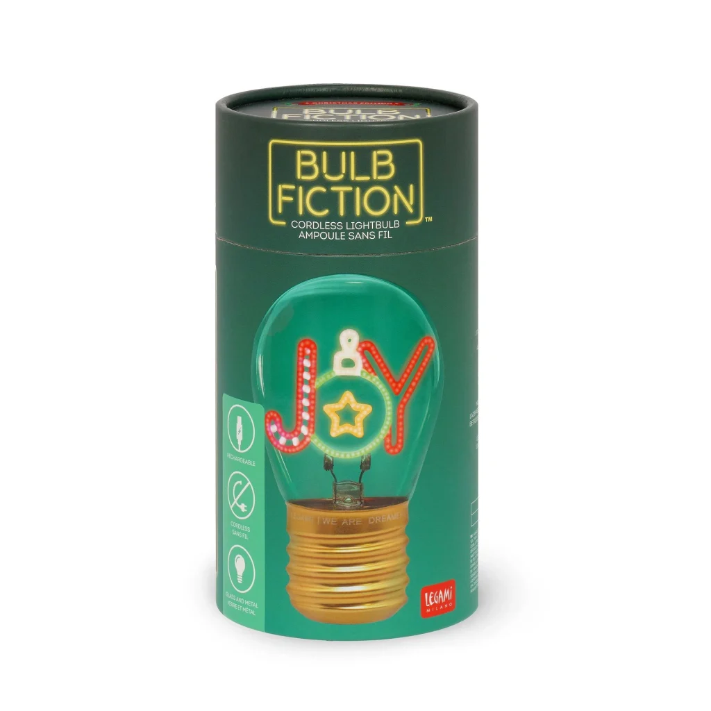 Xmas Joy Decorative Lightbulb Lamp