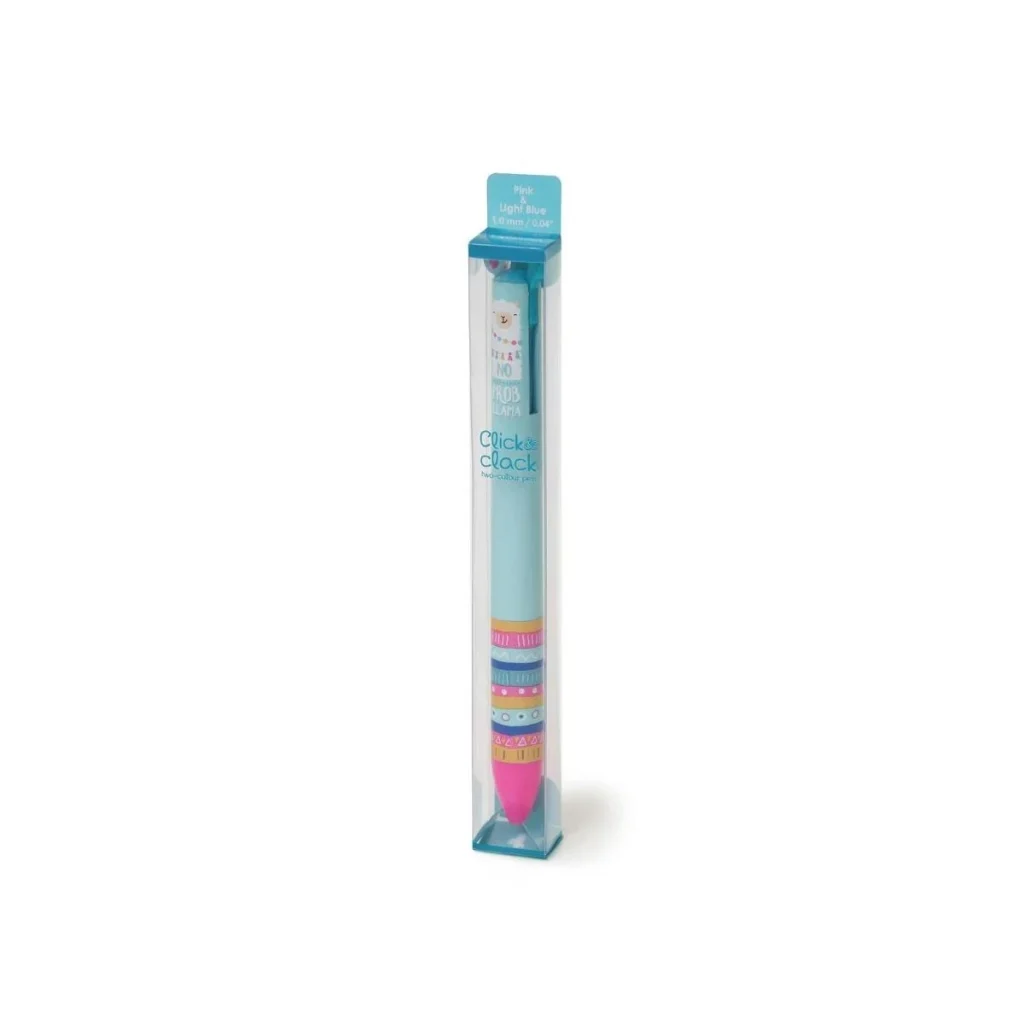 2 Colour Pen Pink & Aqua - Lama