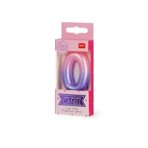 Cake Candle - 0 - Pink