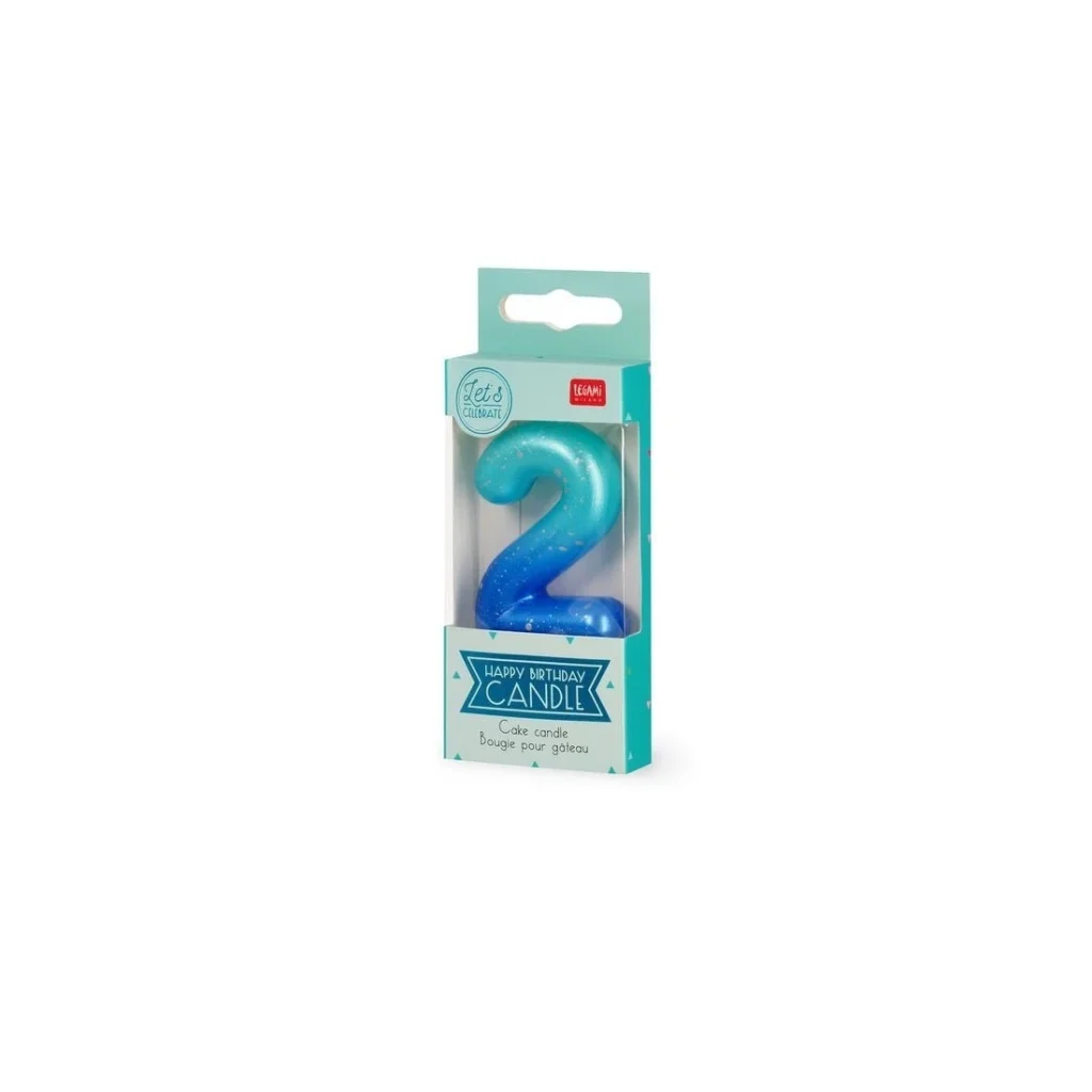 Cake Candle - 2 - Blue