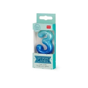 Cake Candle - 3 - Blue