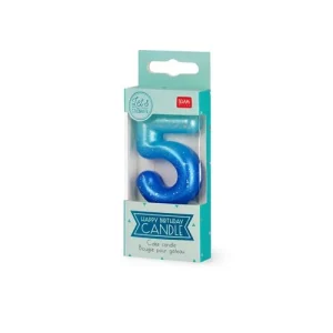 Cake Candle - 5 - Blue