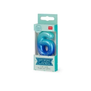 Cake Candle - 6 - Blue