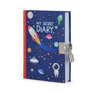 Secret Diary With Padlock - Space