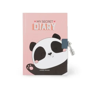 Secret Diary With Padlock - Panda