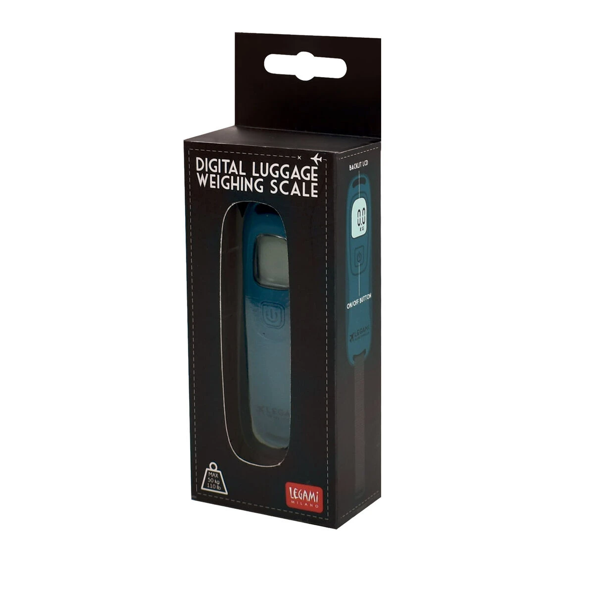 Digital Luggage Weighing Scale - Petrol Blue