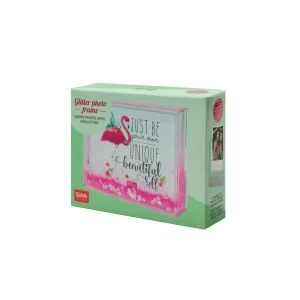 Glitter Photo Frame - Pink Flamingo