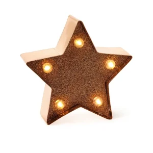 Mini Decorative Light - Gold Rose Stars