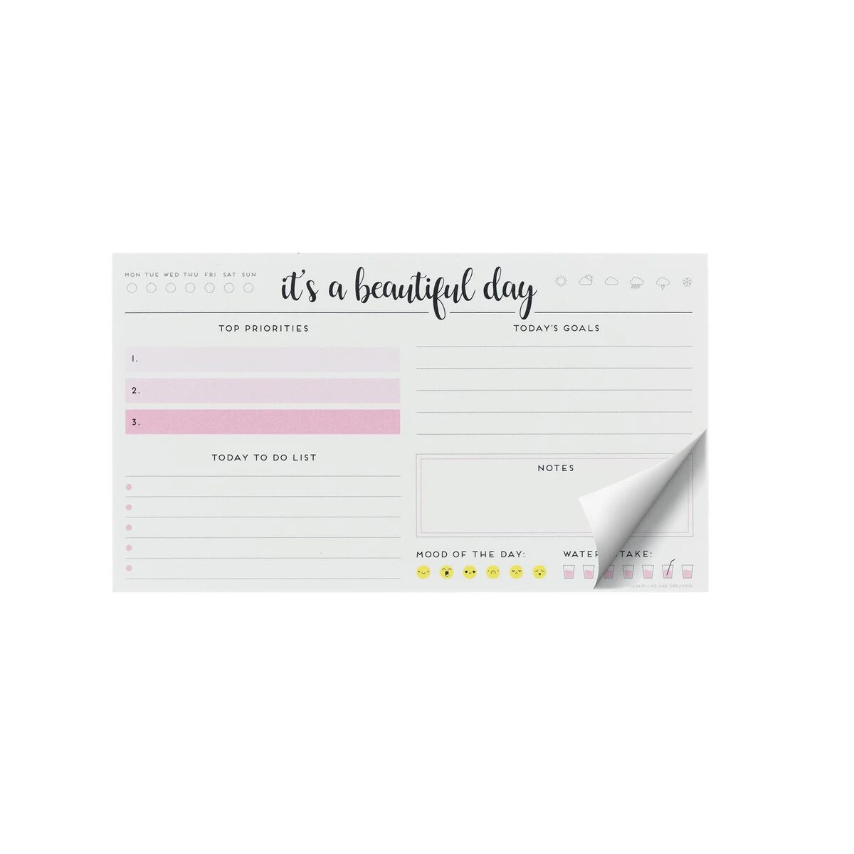 Paper Mousepad & Notepad - Beautiful Day