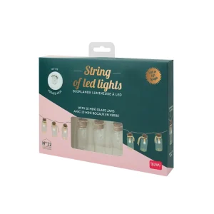 String of Led Lights - Mini Glass Jars