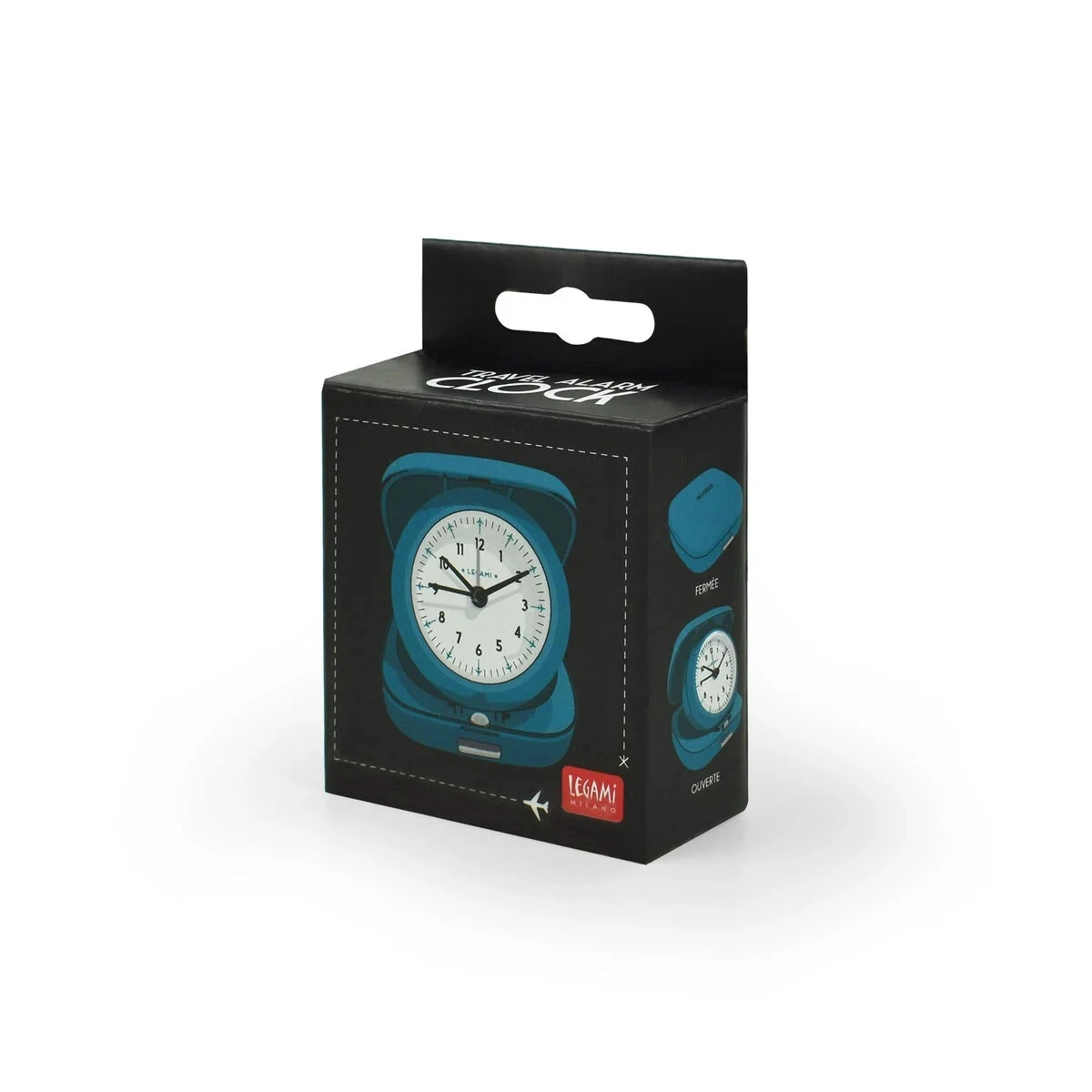 Travel Alarm Clock - Petrol Blue