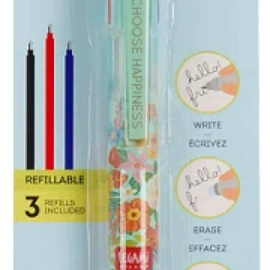 Erasable Pen 3 Colour - Flowers