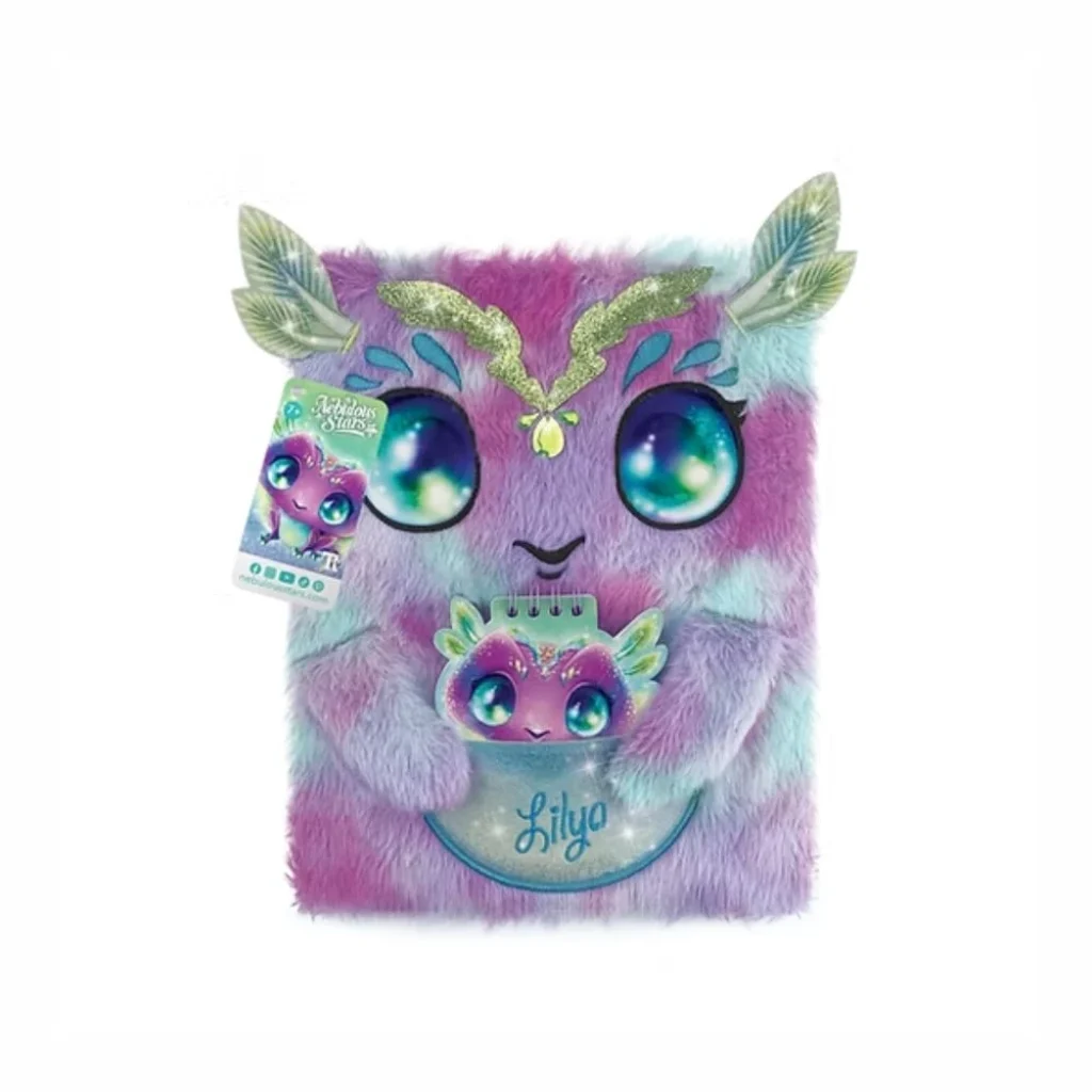Nebulous Stars 2-In-1 Fuzzy Notebook - Lilya