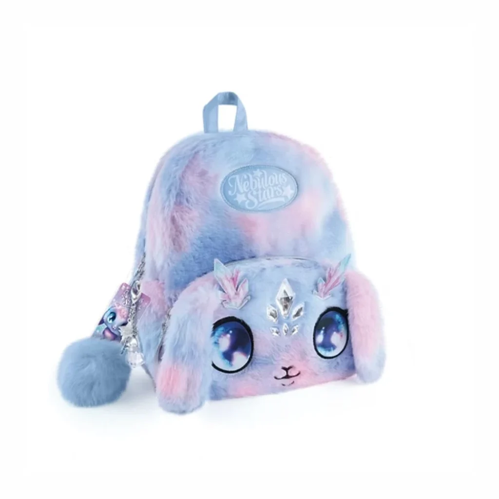 Nebulous Stars Fuzzy Backpack Purse - Agatha