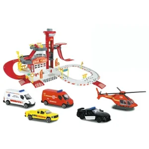 Firefighter Garage With Vehicles & Helicopter ㅤ