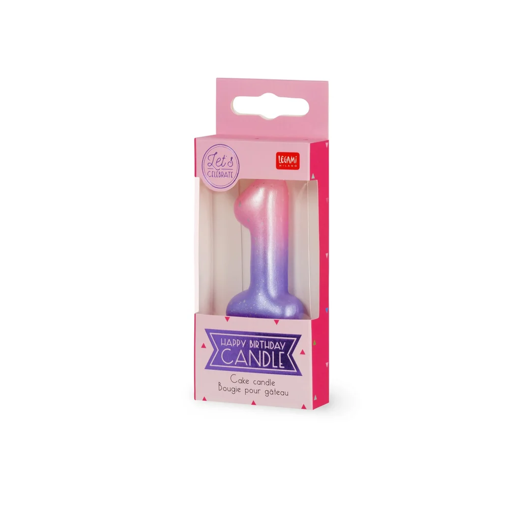 HAPPY BIRTHDAY CANDLE -CAKE CANDLE - 1 - PINK