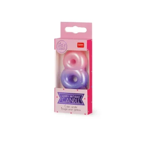 HAPPY BIRTHDAY CANDLE - CAKE CANDLE - 8 - PINK