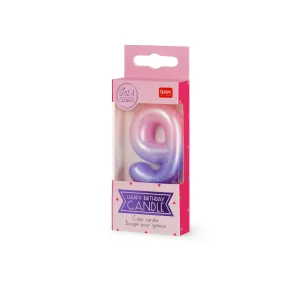 HAPPY BIRTHDAY CANDLE – CAKE CANDLE – 9 – PINK