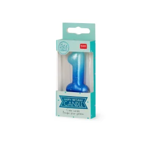 HAPPY BIRTHDAY CANDLE - CAKE CANDLE - 1 - BLUE